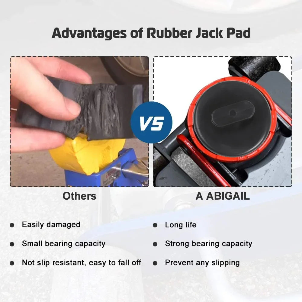 4Pcs Jack Pads for Corvette Non-Slip Rubber Pucks Design to Safe Lifting of C5 C6 C7 C8 GS Models