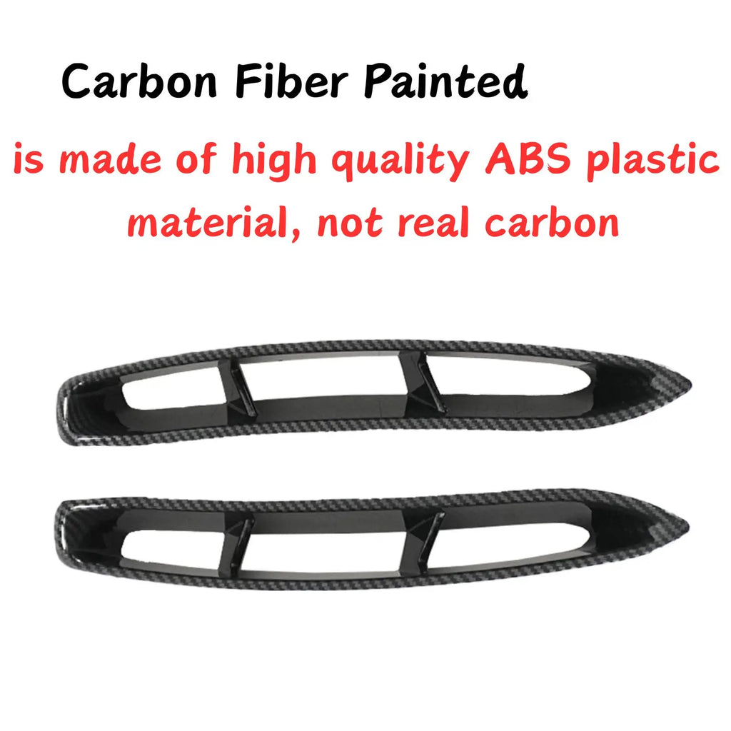 For Chevrolet Corvette C6 Z06/ Grand Sport 2005-2013 Front Side Fender Vent Matte Black Carbon Fiber Painted Car Accessories