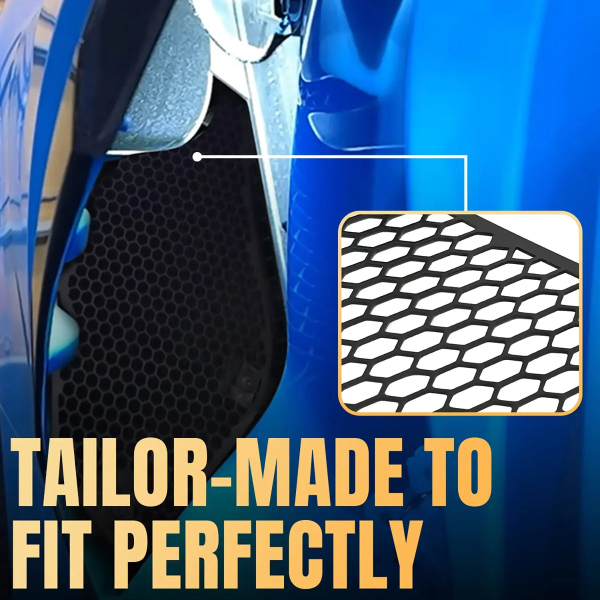 1 Pair For Corvette C8 2020 2021 2022 2023 Side Intake Mesh Grille Insert Black Aluminum Radiator Insert Intake Guards Accessory