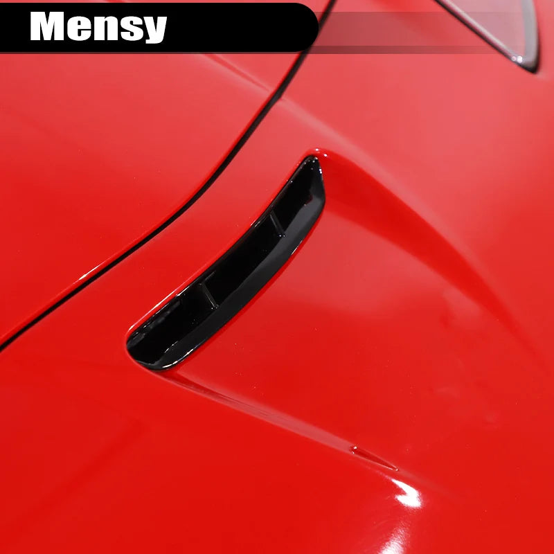 For Chevrolet Corvette C6 2005-2013 ABS Carbon Fiber Car Engine Cover Air Intake Frame Trim Sticker Car Accessories