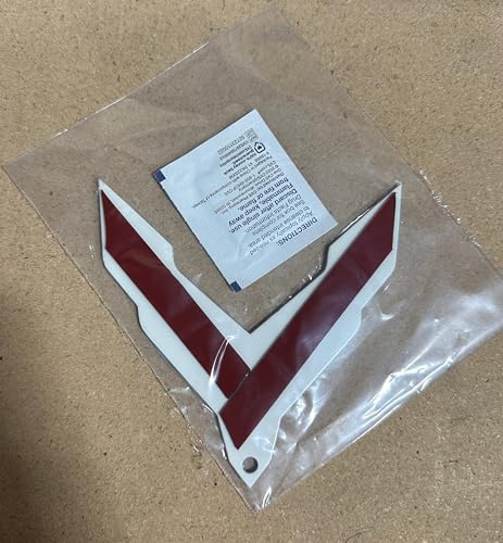 C8 Corvette Waterfall Wireless Phone Charging Bay Crossed Flag Emblem Decal - 4.5" x 4.5" Logo USA Made for 2020-2026 Corvettes (Chrome)