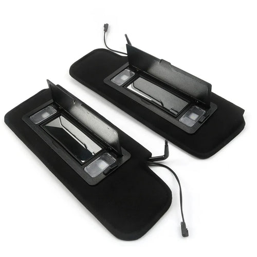 1Pair Car Sun Visors Shades W/LED Light 12459827 14081826 For Chevrolet Corvette C4 1984-1996 Sunvisors Vanity Mirror