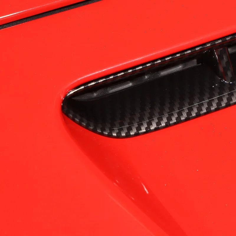For Chevrolet Corvette C6 2005-2013 ABS Carbon Fiber Car Engine Cover Air Intake Frame Trim Sticker Car Accessories