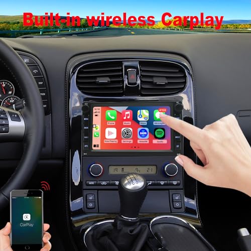 for Chevy Corvette C6 Radio Upgrade 2005-2013,8core CPU,IPS Touch Screen Stereo,carplay Android Auto,Free Camera