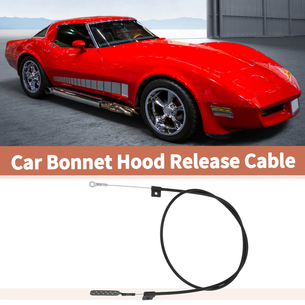 UXCELL No.41787 Hood Release Lateral Cable Latch to Latch for Chevy Corvette C3 1978-82