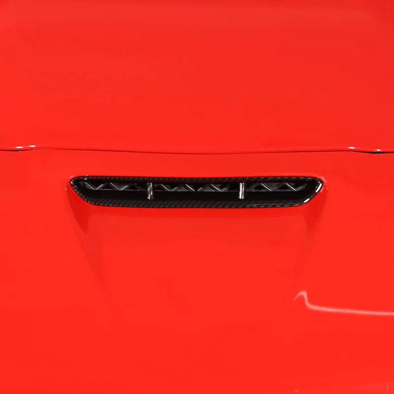 For Chevrolet Corvette C6 2005-2013 ABS Carbon Fiber Car Engine Cover Air Intake Frame Trim Sticker Car Accessories
