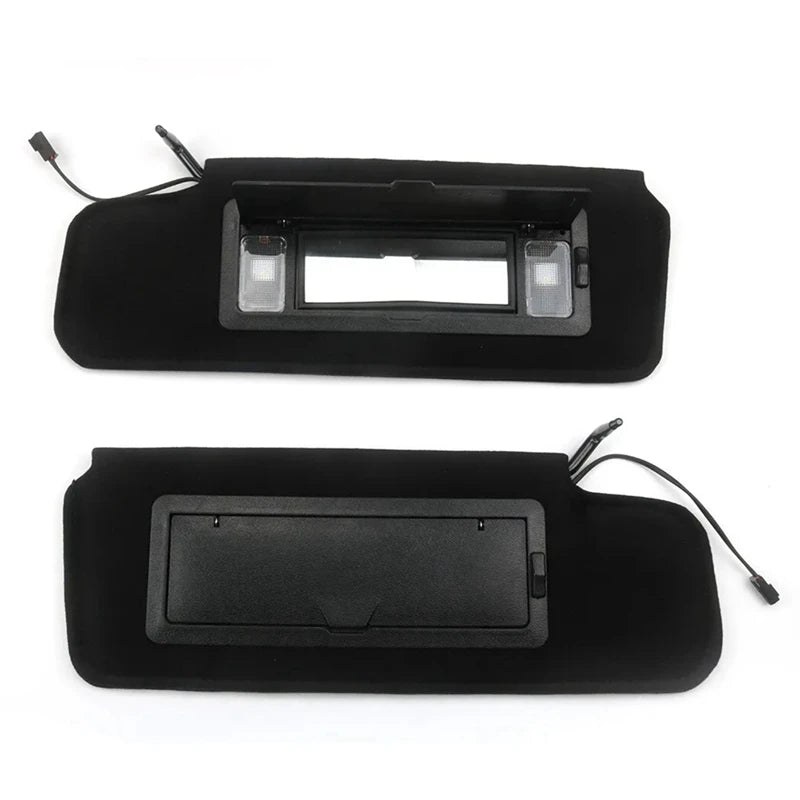 1Pair Car Sun Visors Shades W/LED Light 12459827 14081826 For Chevrolet Corvette C4 1984-1996 Sunvisors Vanity Mirror