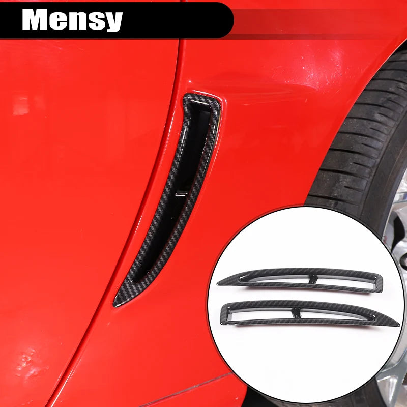 For Chevrolet Corvette C6 2005-2013 ABS Carbon Fiber Car Engine Cover Air Intake Frame Trim Sticker Car Accessories