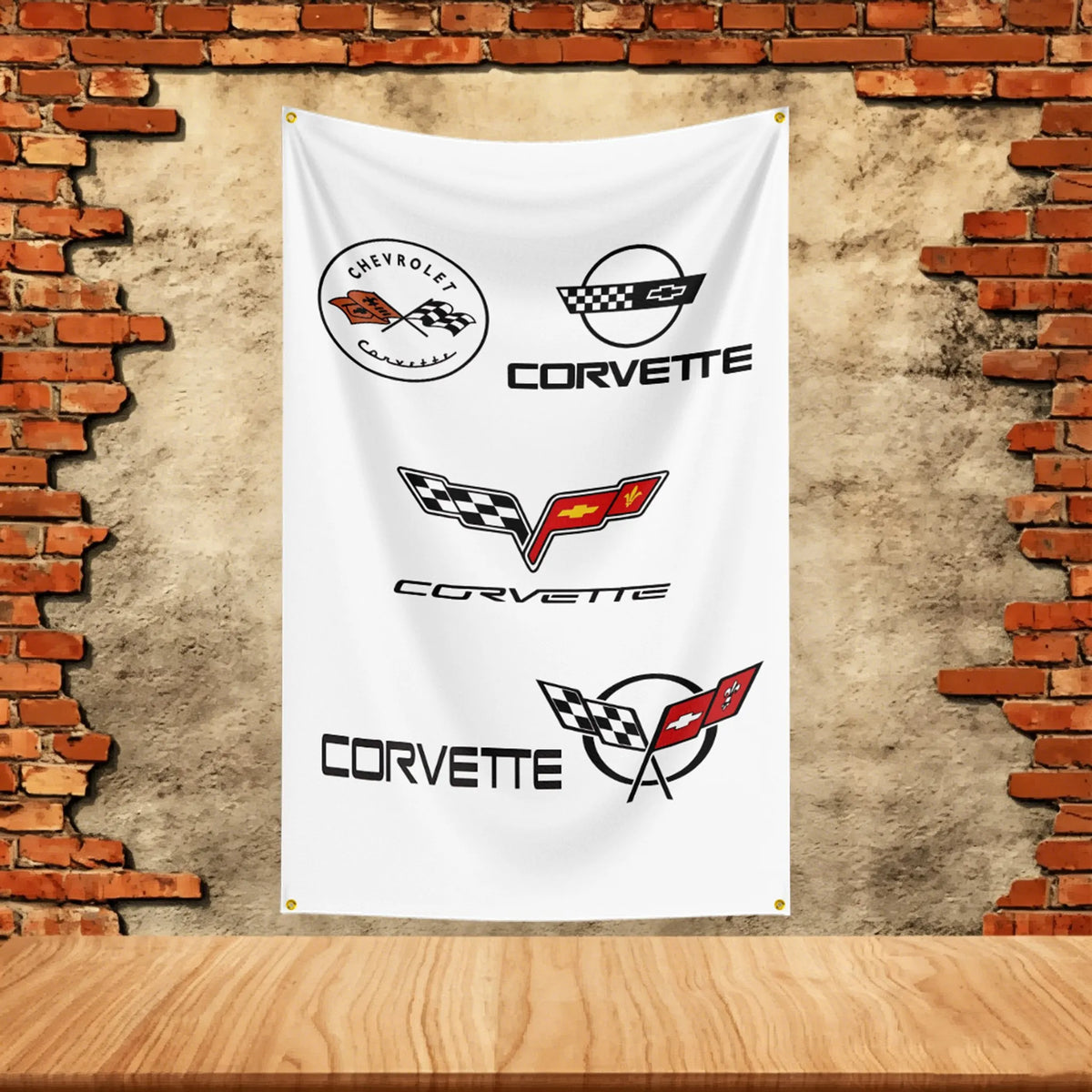 Car Flag 3x5ft for C-Cor-vettes Fans Banner Custom any Image Garage Bedroom Living Room Dorm Wall Hanging Decor Tapestry