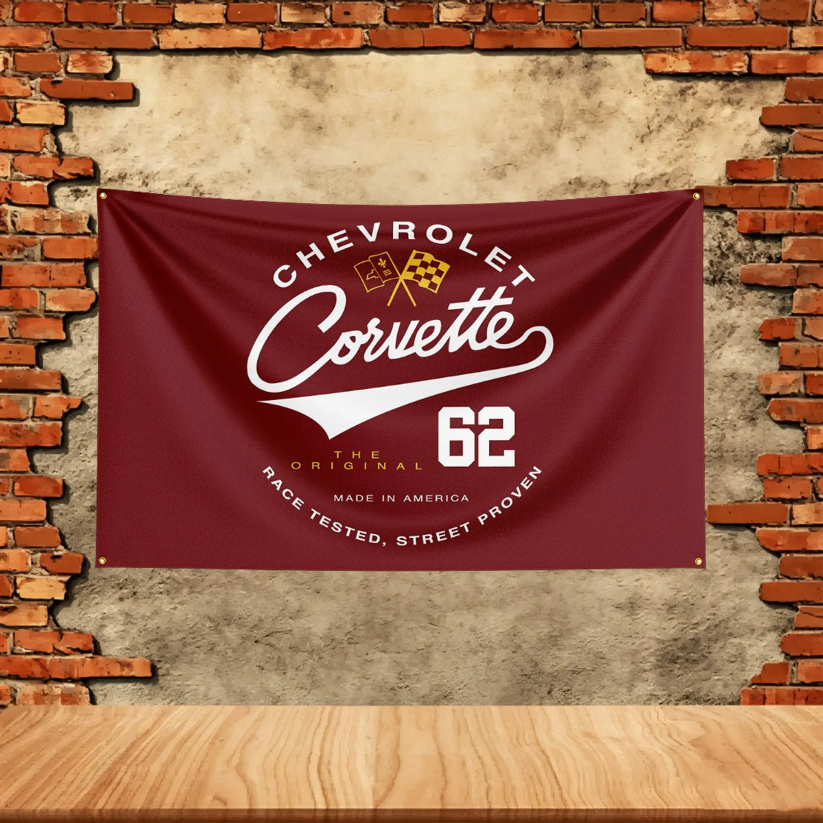 Car Flag 3x5ft for C-Cor-vettes Fans Banner Custom any Image Garage Bedroom Living Room Dorm Wall Hanging Decor Tapestry