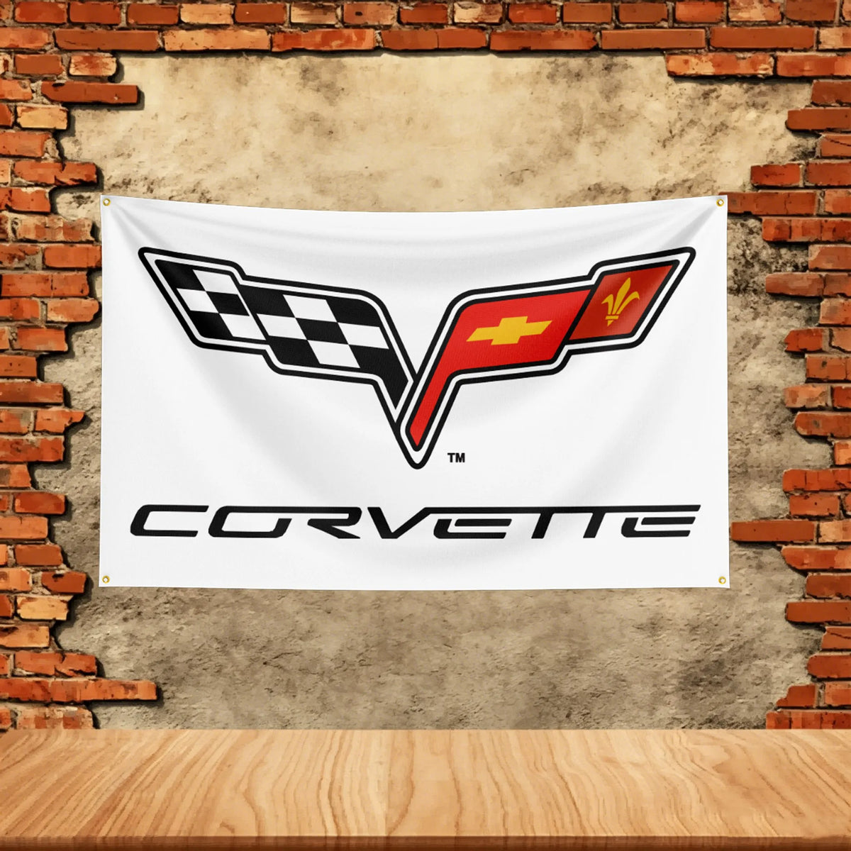 Car Flag 3x5ft for C-Cor-vettes Fans Banner Custom any Image Garage Bedroom Living Room Dorm Wall Hanging Decor Tapestry