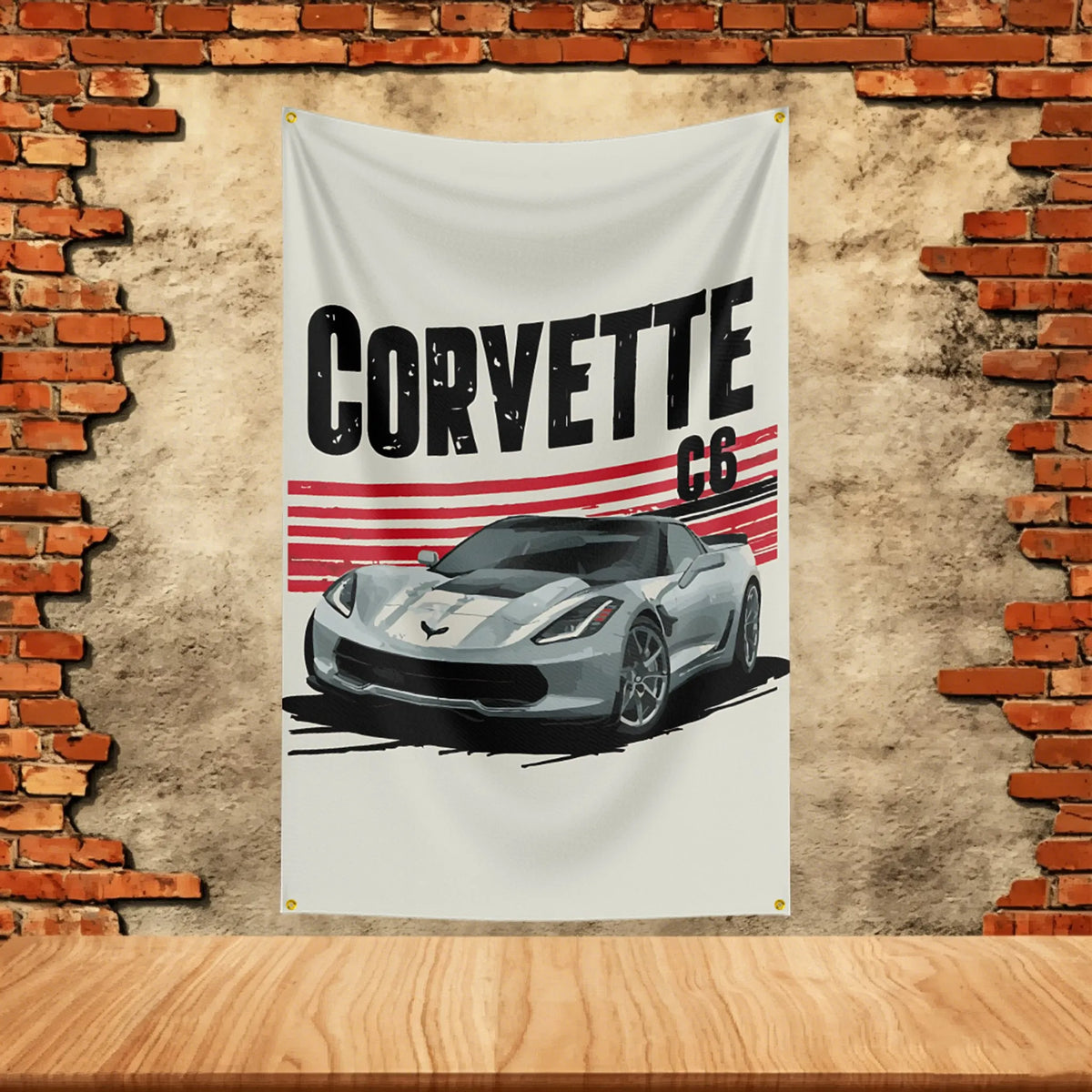 Car Flag 3x5ft for C-Cor-vettes Fans Banner Custom any Image Garage Bedroom Living Room Dorm Wall Hanging Decor Tapestry
