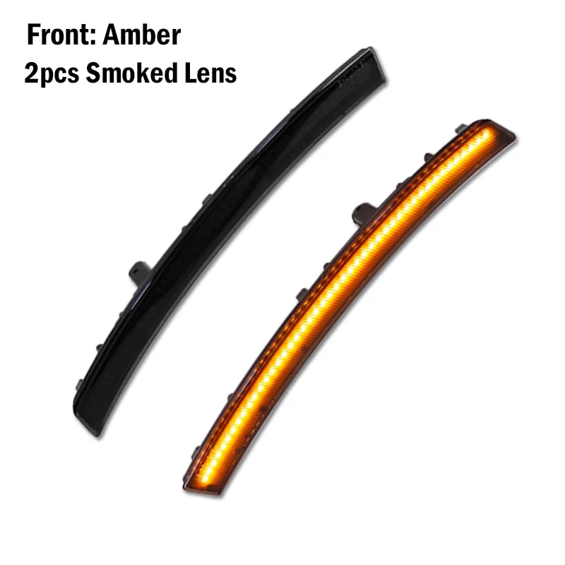 C7 Corvette Smoked LED Side Markers - Front Amber / Rear Red (2014-2019) - 4PC Set