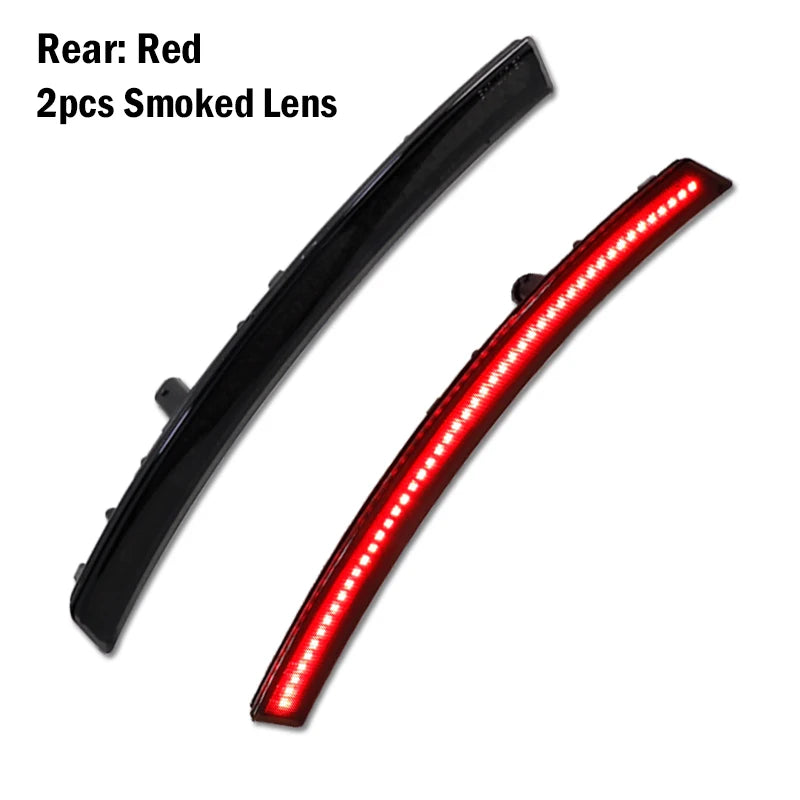 C7 Corvette Smoked LED Side Markers - Front Amber / Rear Red (2014-2019) - 4PC Set
