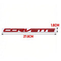For Chevrolet Corvette Logo Tail Badge Metal Modified English Letter Label 3D Sticker 27.8x1.8cm Auto Rear Emblem Decoration