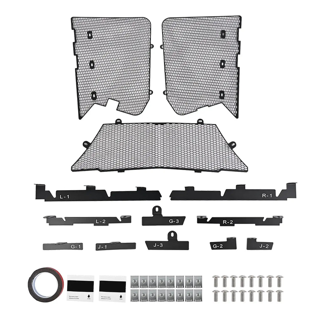 3pcs Radiators Grille with Accessories Front Intake Grille Guard Screens Protective for Corvette C8 Z06 E-RAY 2023 2024 2025